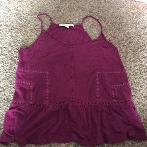 Loft peplum tank top